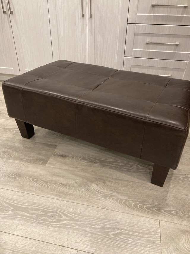 Pleather ottoman in Other in Mississauga / Peel Region