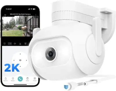 NEW IN BOX: 2K Security Camera with Spotlight, View more