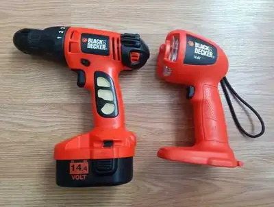 Drill, Battery, Dewalt Charger, Tire Gauge, Soldering Paste, View more