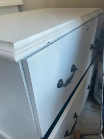 Really good condition. Was used for 1 year as a filing cabinet but it is a two drawer dresser. Wide...