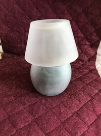 Frosted Jar Candle Lamp