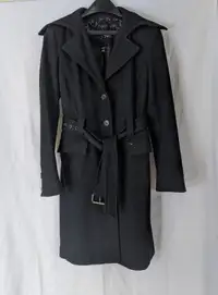 Manteau en Feutre Noir pour Femme ESPRIT Black Felt Coat