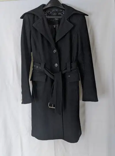 Manteau en Feutre Noir pour Femme ESPRIT Black Felt Coat, View more