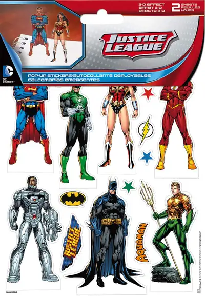 JUSTICE LEAGUE POP-UP STICKERS, View more