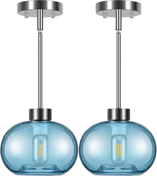Pendant Light Fixtures with Brushed Nickel Finish in Indoor Lighting & Fans in Mississauga / Peel Region - Image 2