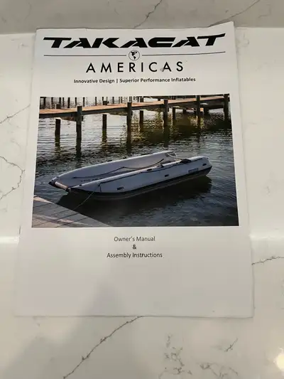 Takacat Inflatable Catamaran Dingy Like new !! Epulsion Electric Outboard Motor Spirit 1.0 plus 1000...