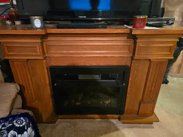 Fireplace stand tv fridge & glass wine in Fireplace & Firewood in Ottawa - Image 3