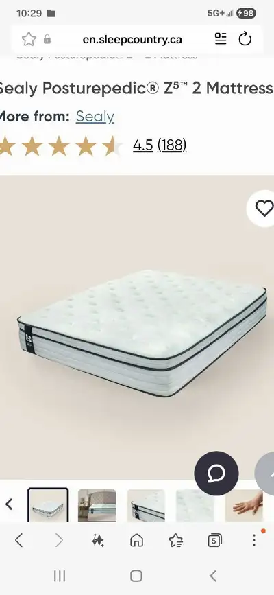 Sealy queen size mattress, View more