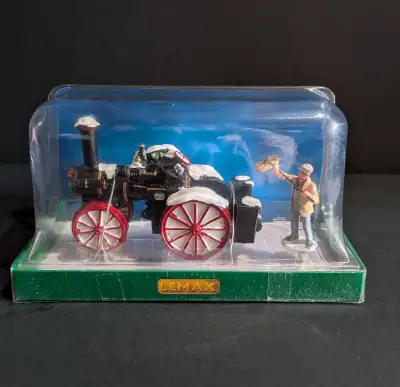 Lemax 43072 Snowy Steam Tractor Table Accents Retired Sealed, View more