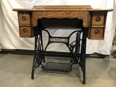 antique Singer sewing machine , View more