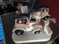 Tractor Handmade Wood Cell Phone Holder New Home or Office