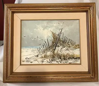 Peinture (toile) signée avec cadre, View more
