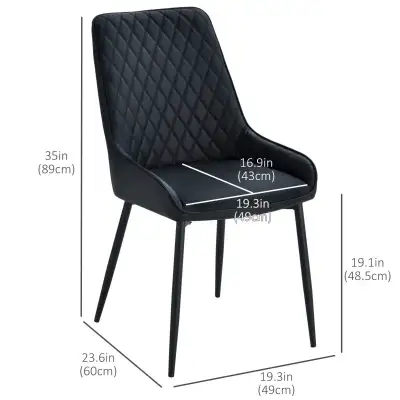 Upholstered Kitchen Chairs, Modern Dining Chairs Set of 2 with D, View more