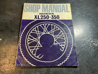 Official Honda XL250-350 Shop Manual OEM Part #6132902 Printed in Nov 1973 Covers XL250 and XL350 K1...
