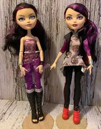 2 Ever After High Raven Queen Dolls