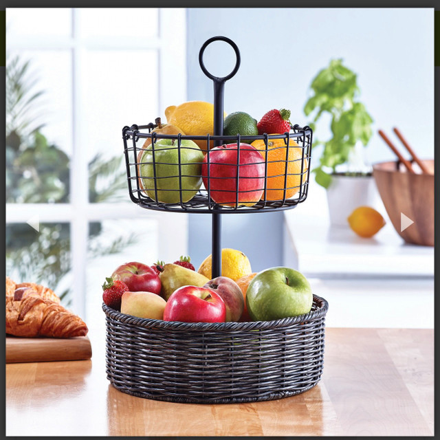 NEW Mesa Two tier basket in Kitchen & Dining Wares in Markham / York Region - Image 4