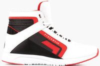 Ryderwear Flylyte White/Black/Red bodybuilding Shoes