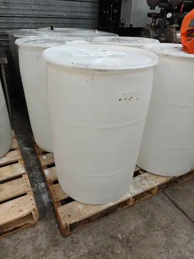 Empty soap barrels for sale. Top does not remove, barrel has two holes on top for access, one coarse...