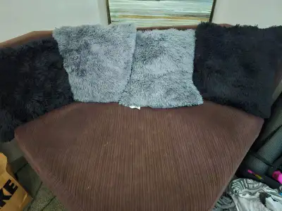 Love seat with corner chair, goes together like a sectional and a dresser, sold as is, robot vacuum,...