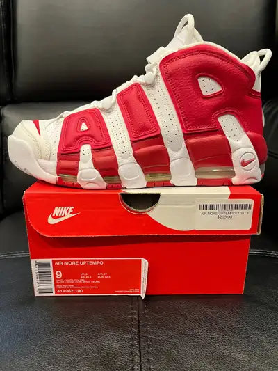 Nike Air More Uptempo  • Gym Red • Size 9 