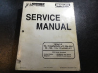 1994 & up Mercury 75 90 100 115 125 HP Outboard Manual 3 & 4 Cyl