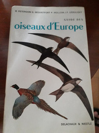 Guide des oiseaux d'Europe par R. Peterson