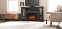57" Fireplace TV Stand with Remote Control