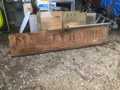 Vintage Massey Harris Advertising sign, View more