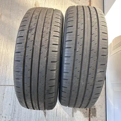2 - summer touring tires excellent condition, less than 100km use. $140 for both Cash only, no deliv...
