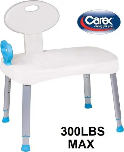NEW -Carex Easy Transfer Tub Bench/chair with Adjustable Height, View more