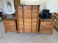 Vintage Dresser and Matching Side Tables
