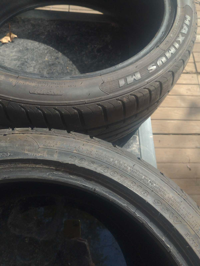 Summer TIRES été  235/40ZR18 dans Pneus et jantes  à Laurentides - Image 2