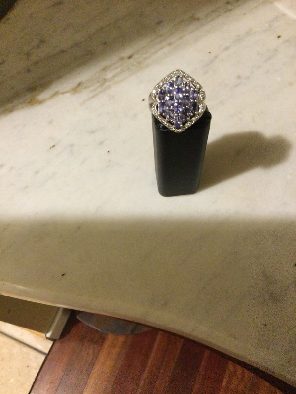 Sterling Amethyst Ring Size 10 in Jewellery & Watches in Saint John