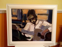 Painting Blues player