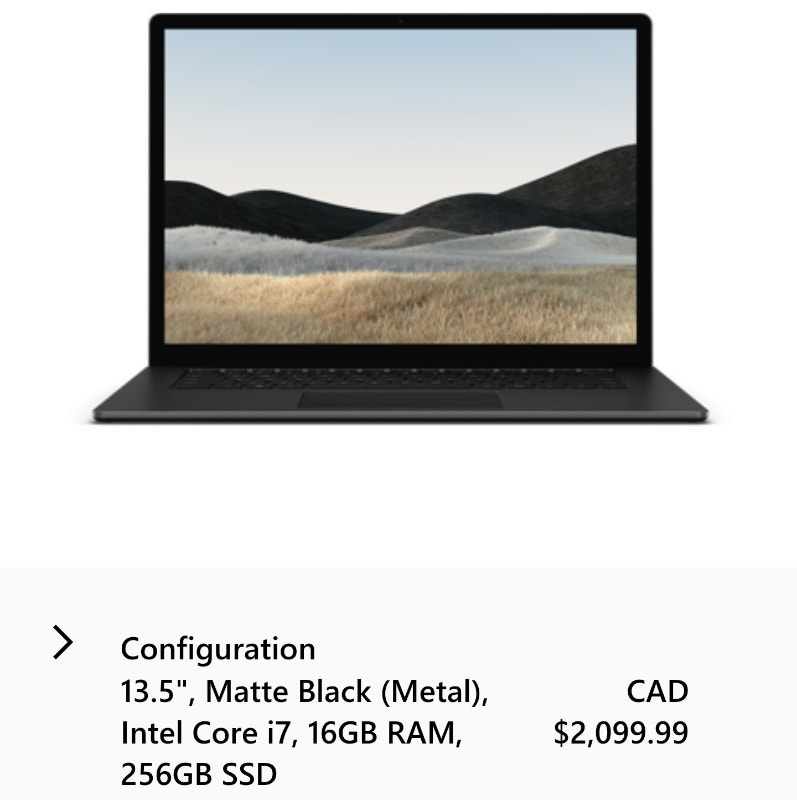 Microsoft Surface Laptop 4 i711TH Gen, 16GB RAM, 4K Touchscreen Laptops Ottawa Kijiji