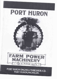 Port Huron Farm Machinery Catalogue 1921 Steam Engines tractors