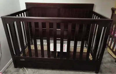 Graco convertible crib with drawer, View more