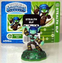 NEW SKYLANDERS SERIES 1 STEALTH ELF WITH CARD & UNUSED WEB CODE