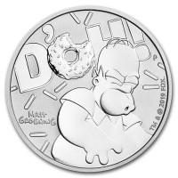 2019 Homer  - The Simpsons 1oz Silver Coin *FREE Post* DoH!