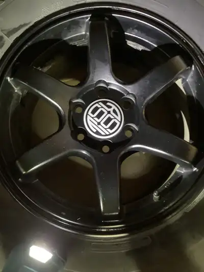 Chevrolet Colorado snow tires,rims,matching lug nuts,Motomaster Total Terrain snow tires 265/70R16