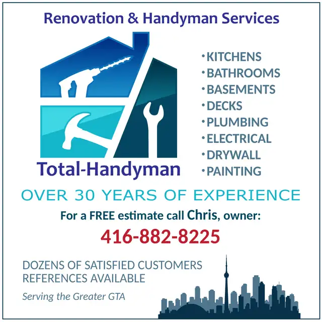 Total Handyman. Local. Honest. Reliable.
