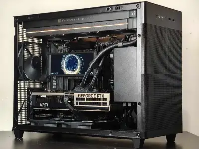 RTX 5080 - Ryzen 7 9800x3D - 32GB DDR5 - mATX Gaming PC, View more