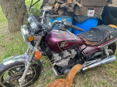 1983 Honda 750 nighthawk has been sitting ignitionkey will not turn motor has not been cranked over...