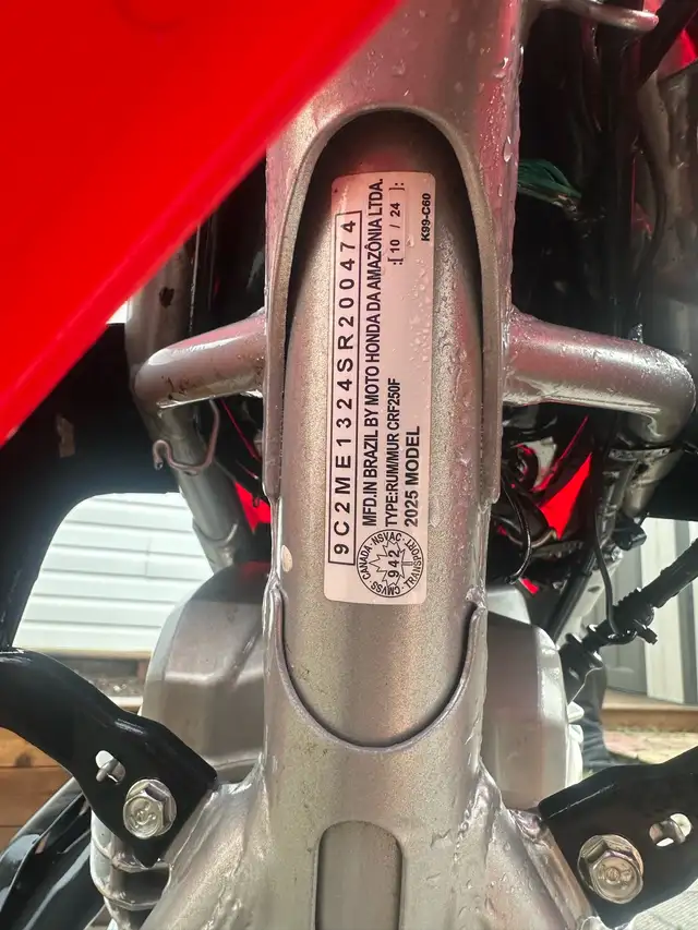 2025 Honda crf 250F in Dirt Bikes & Motocross in Calgary - Image 4