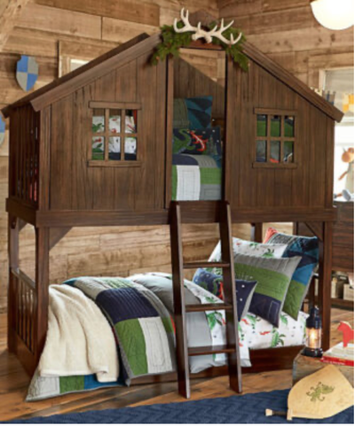 Lit superposé cabane dans les arbres - Pottery barn kids, View more