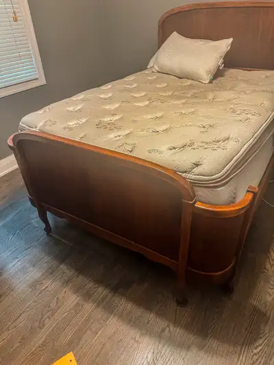 Antique Curved-Winged Head/Footboard, View more