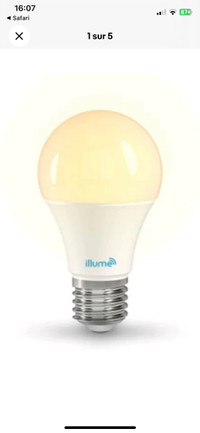 Ampoule intelligente Illume 8W 750 lumens DEL multicolore et bla