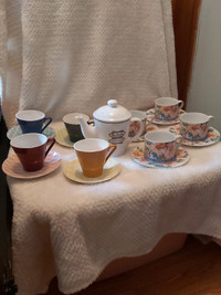 4Pc Fantasy TAMS/4Pc French Garden/Tim Hortons Teapot Table Set!