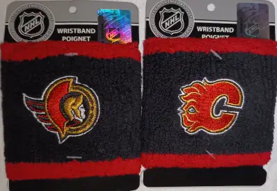 NEW NHL Team Licensed Wristbands Calgary Flames Ottawa Senators, View more