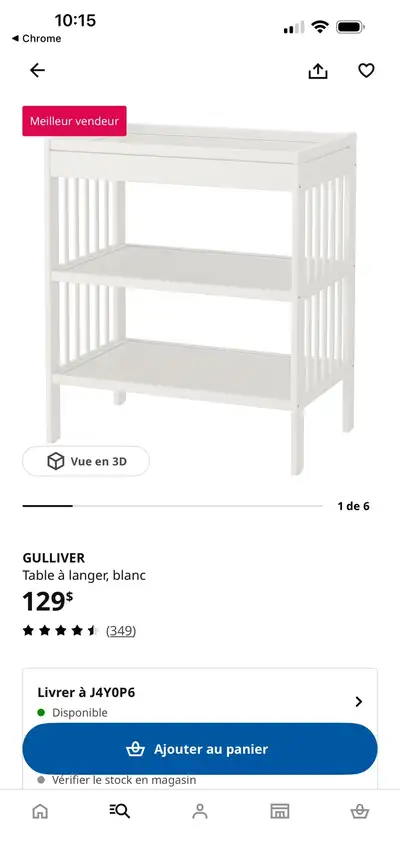 Table à langer IKEA, View more